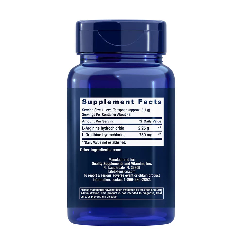 Life Extension Arginine Ornithine Powder (150 g)
