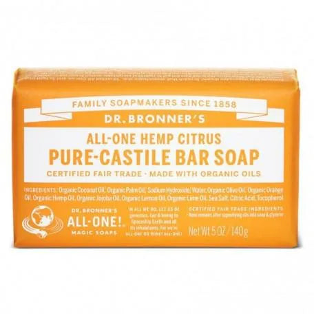 Dr. Bronner's Jábon Pastilla Bio 140 Grs Citricos