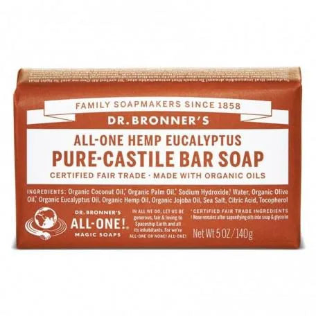 Dr. Bronner's Jábon Pastilla Bio 140 Grs Eucalipt
