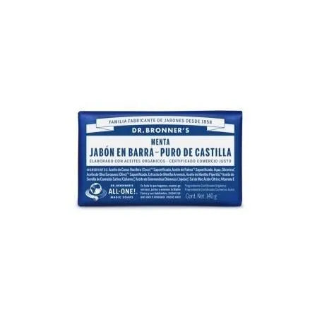 Dr. Bronner's Jábon Pastilla Bio 140 Grs Menta