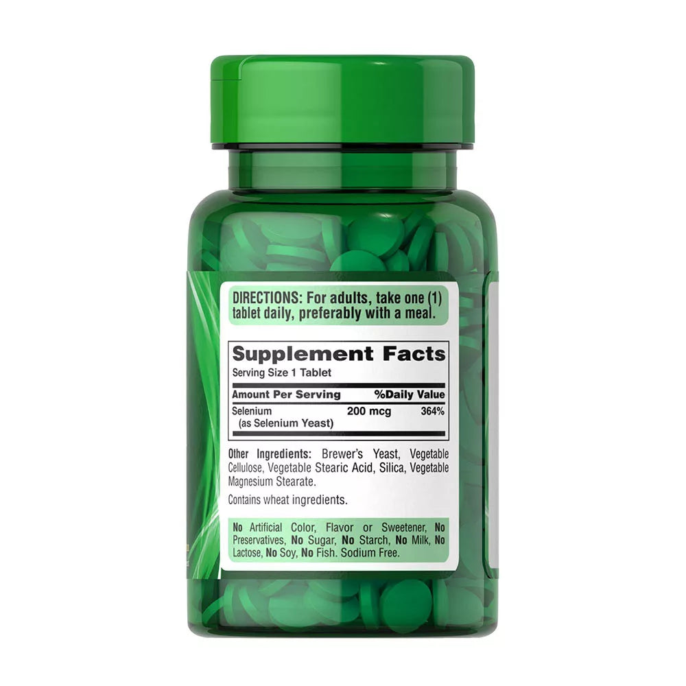 Puritan's Pride Selenium 200 mcg (100 Tablets)