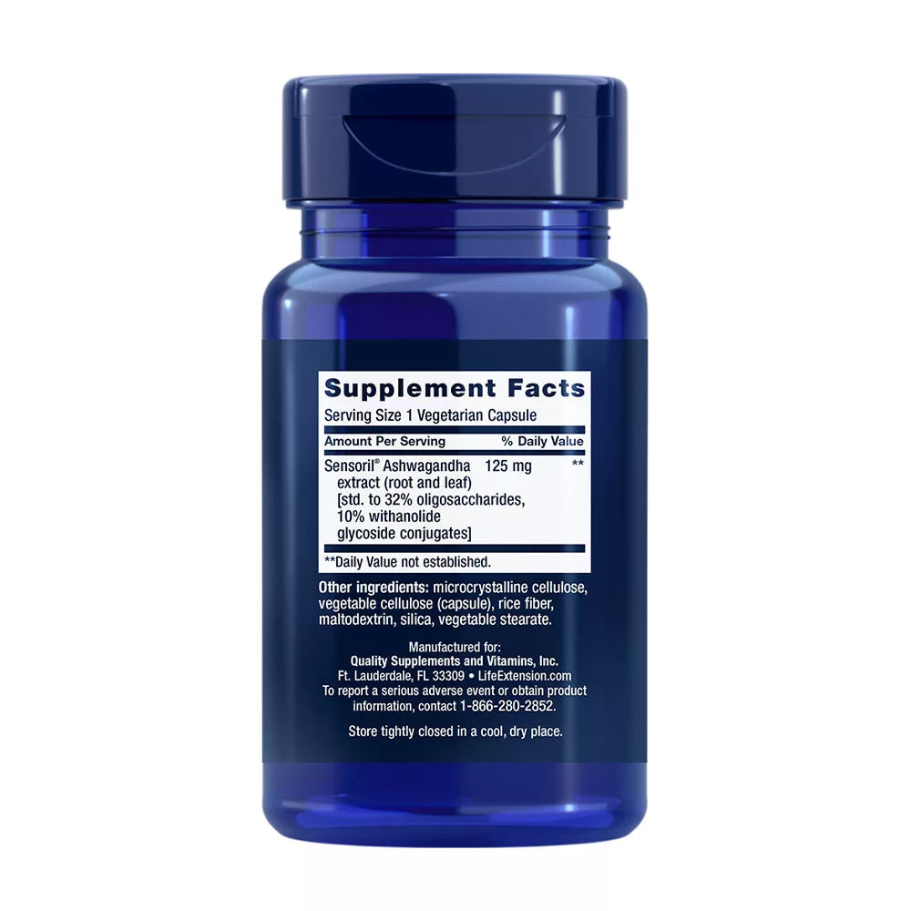 Life Extension Optimized Ashwagandha (60 Veg Capsules)