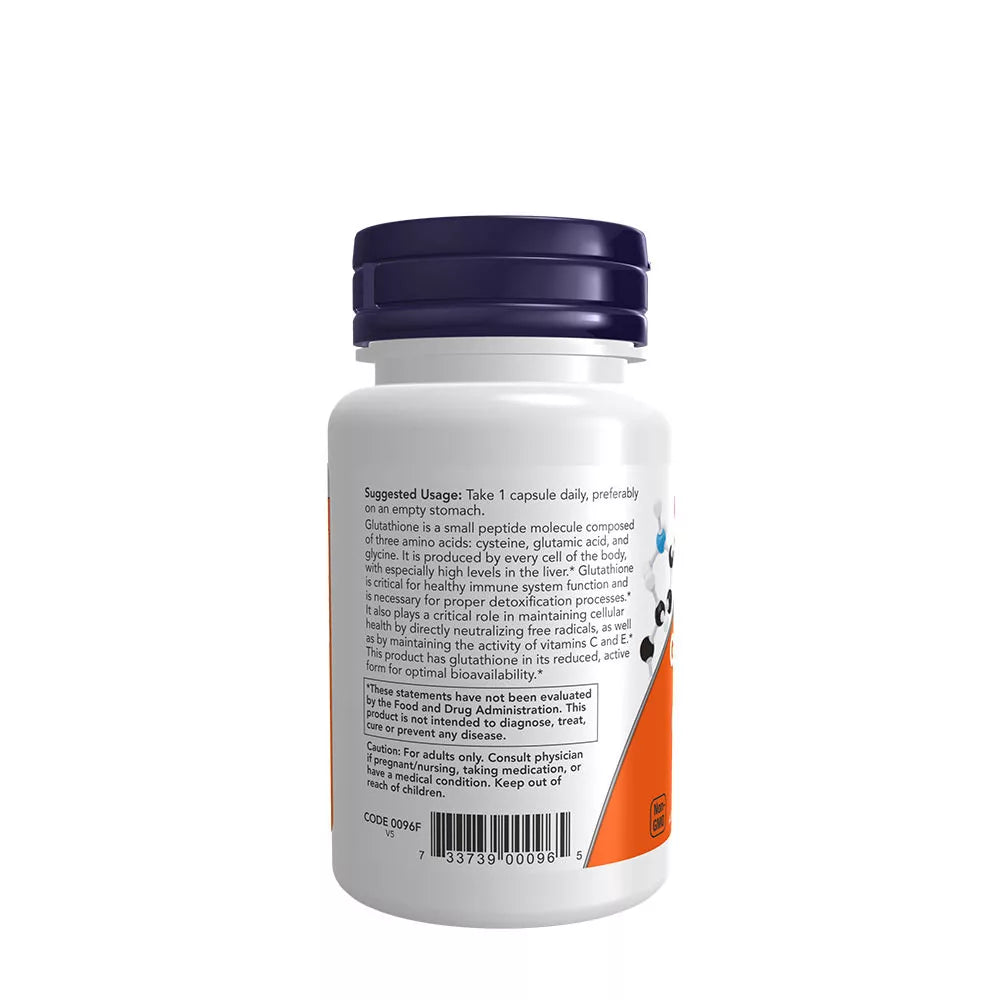 Now Foods Glutathione 250 mg (60 Veg Capsules)