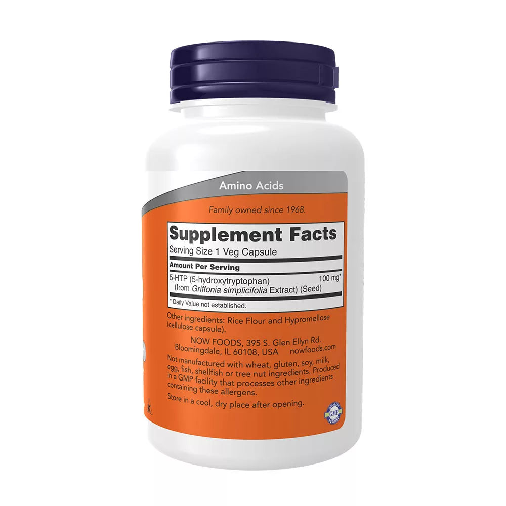 Now Foods 5-HTP 100 mg (120 Veg Capsules)