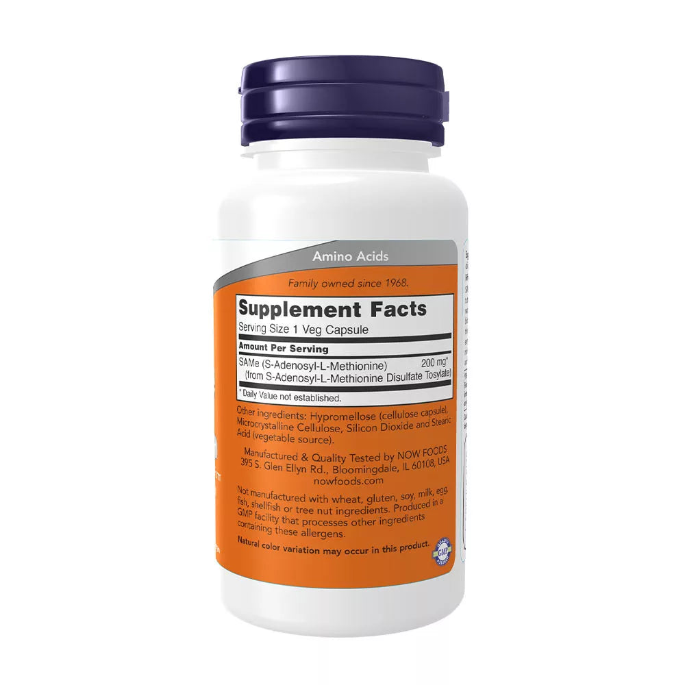 Now Foods SAMe 200 mg (60 Veg Capsules)