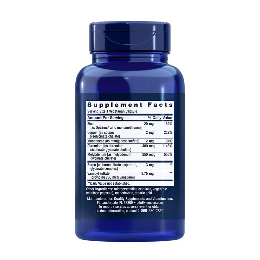 Life Extension Only Trace Minerals (90 Veg Capsules)