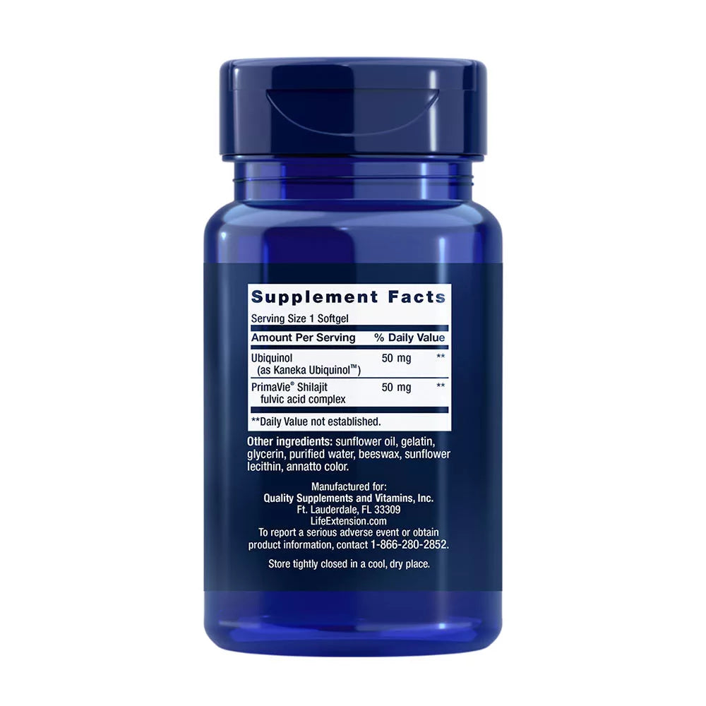 Life Extension Super Ubiquinol CoQ10 50 mg with Enhanced Mitochondrial Support (100 Softgels)