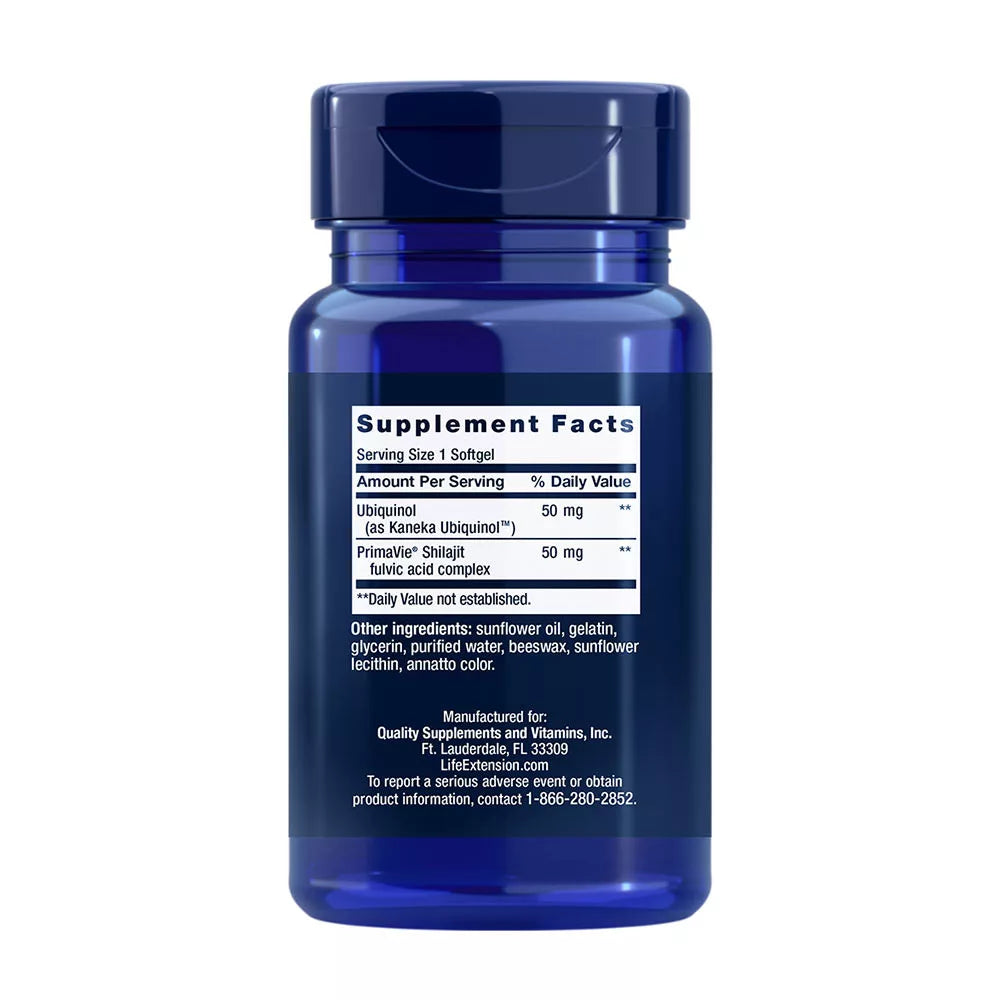 Life Extension Super Ubiquinol CoQ10 50 mg with Enhanced Mitochondrial Support (30 Softgels)