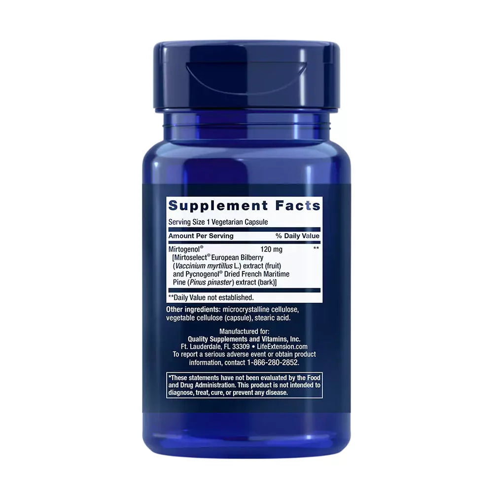Life Extension Eye Pressure Support with Mirtogenol (30 Veg Capsules)