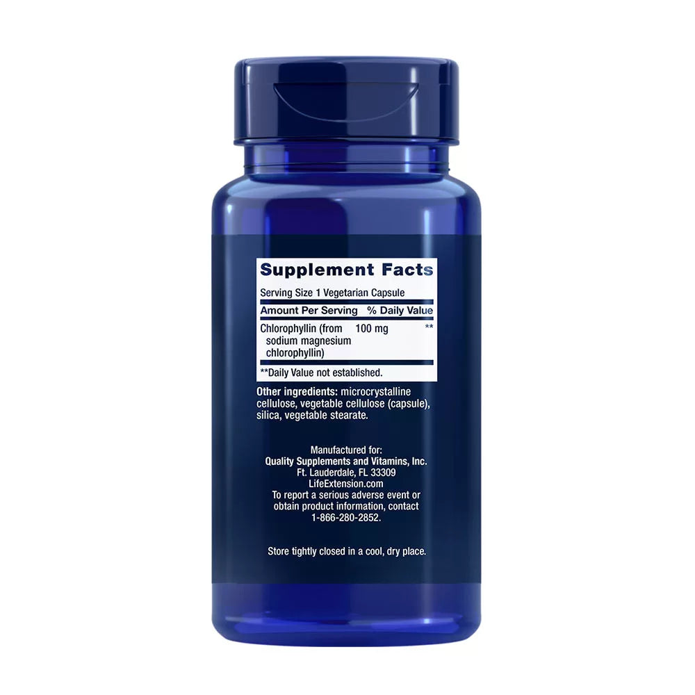 Life Extension Chlorophyllin 100 mg (100 Veg Capsules)
