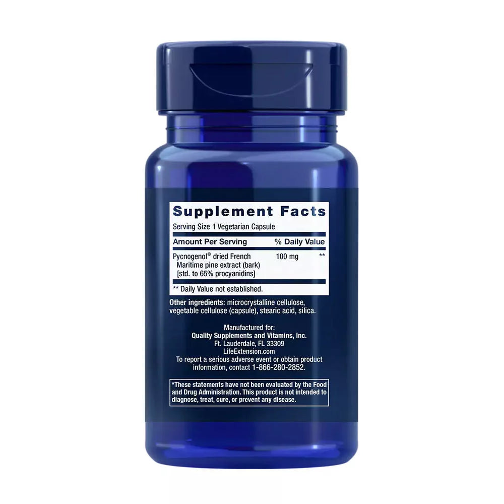 Life Extension Pycnogenol 100 mg (60 Veg Capsules)