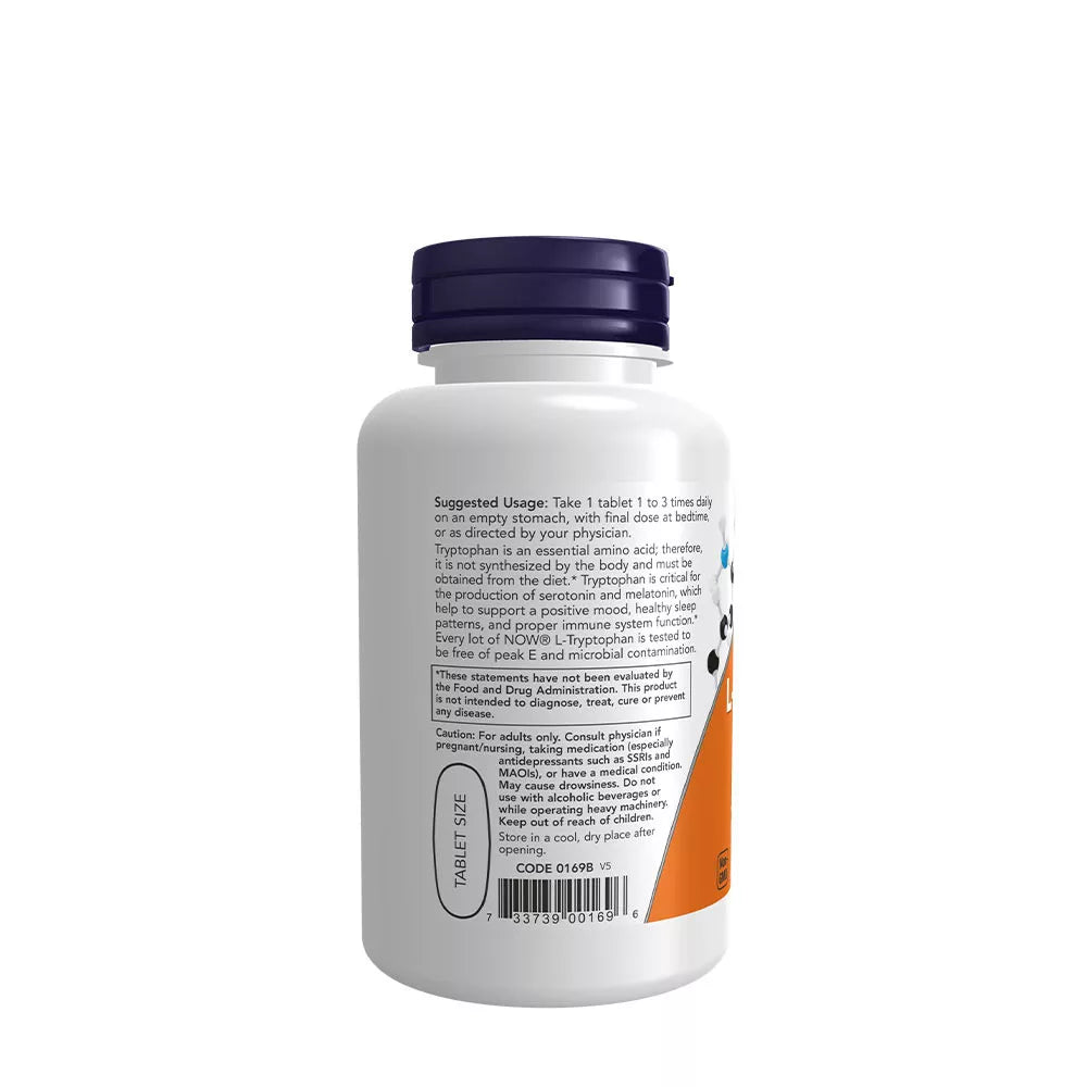 Now Foods L-Tryptophan 1000 mg (60 Tablets)