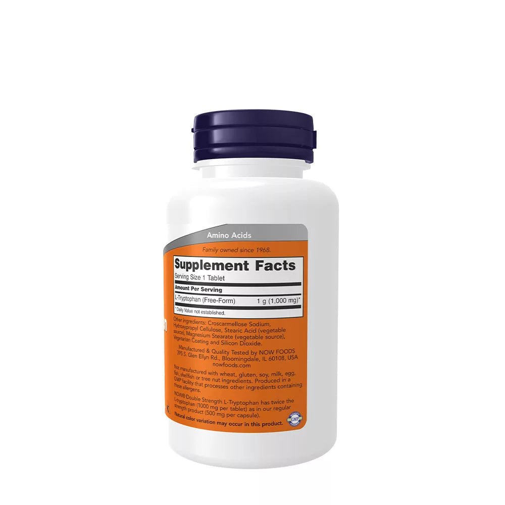 Now Foods L-Tryptophan 1000 mg (60 Tablets)
