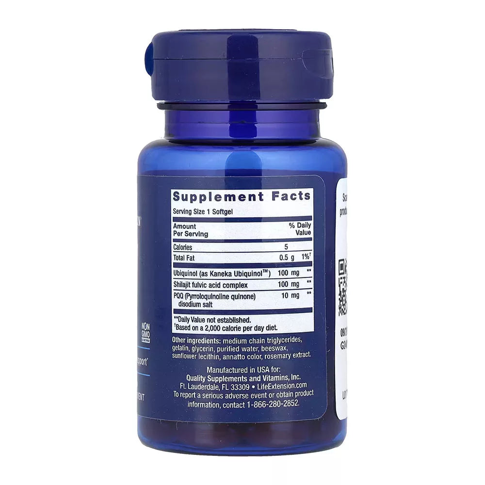 Life Extension Super Ubiquinol CoQ10 with PQQ 100 mg (30 Softgels)