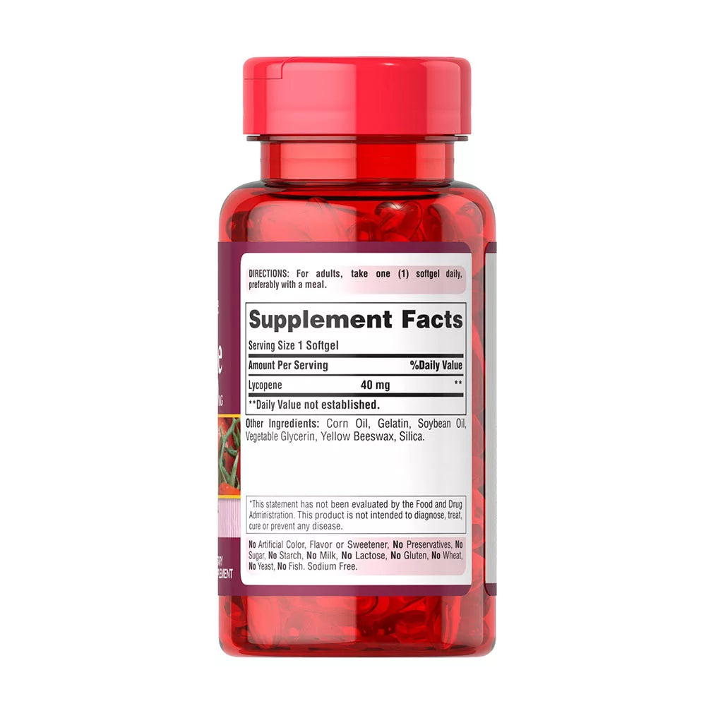 Puritan's Pride Lycopene 40 mg (60 Softgels)