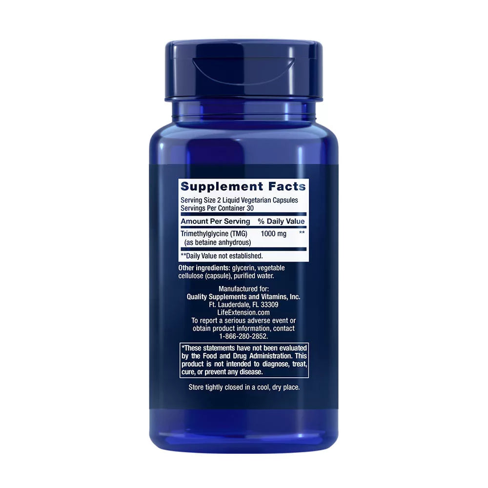 Life Extension TMG 500 mg (60 Liquid Capsules)