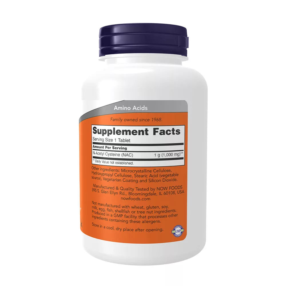 Now Foods NAC - Acetyl-Cysteine 1000 mg (120 Tablets)
