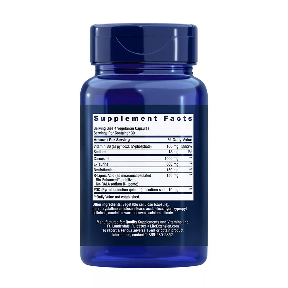 Life Extension Mitochondrial Energy Optimizer with PQQ (120 Veg Capsules)