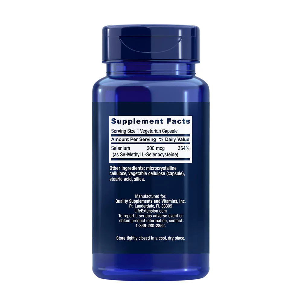 Life Extension Se-Methyl L-Selenocysteine 200 mcg (90 Veg Capsules)