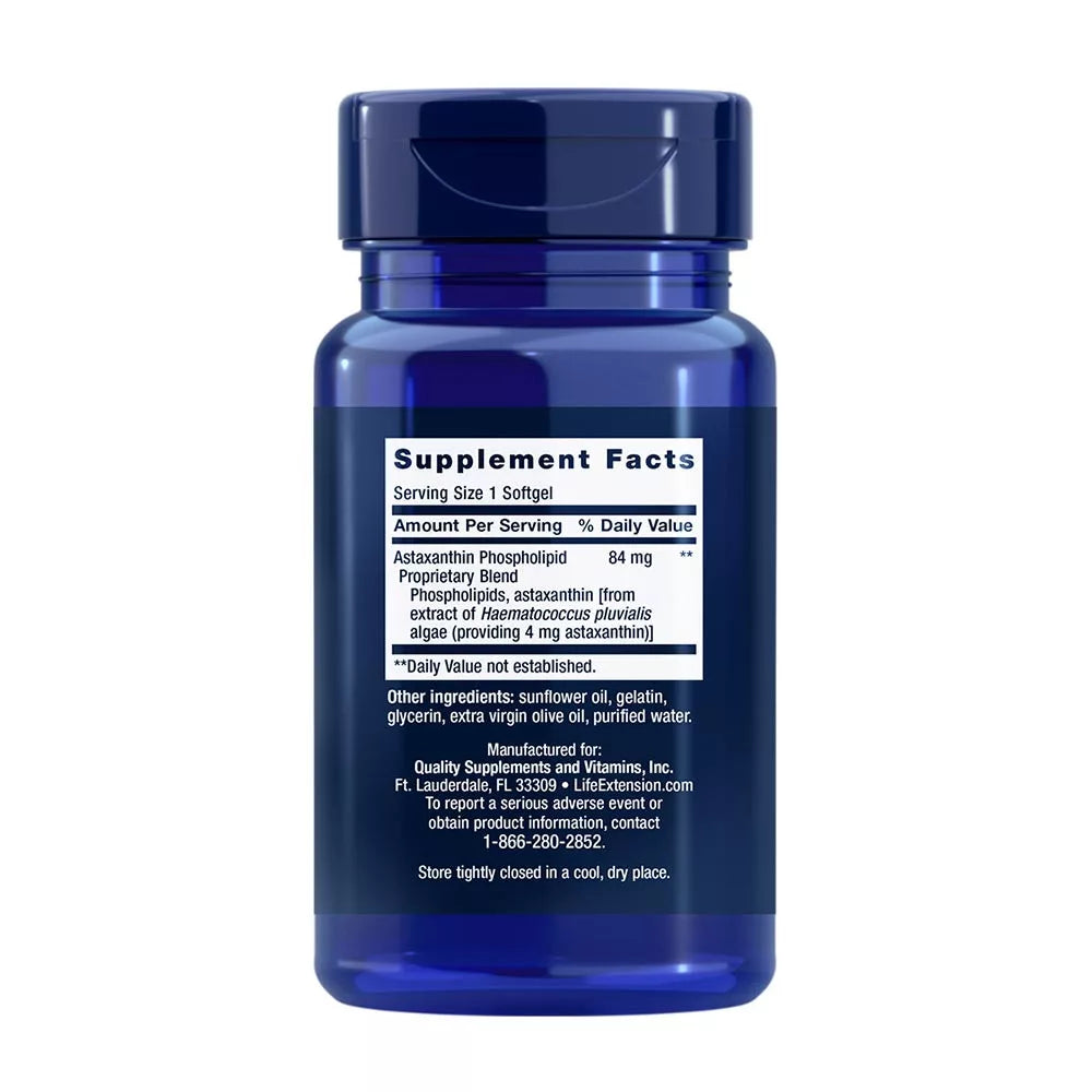 Life Extension Astaxanthin with Phospholipids (30 Softgels)