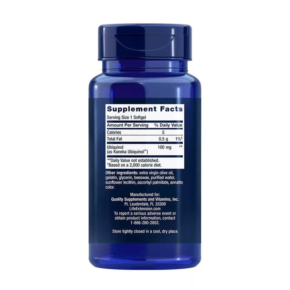 Life Extension Super Ubiquinol CoQ10 100 mg (60 Softgels)