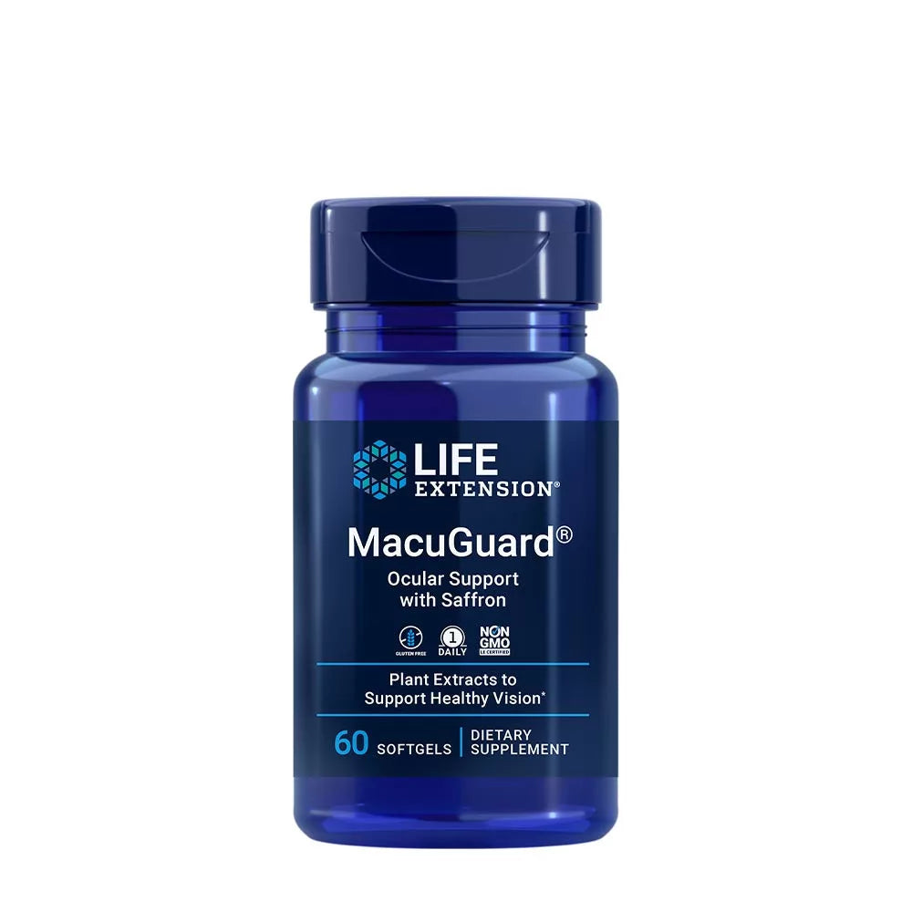 Life Extension MacuGuard® Ocular Support with Saffron (60 Softgels)