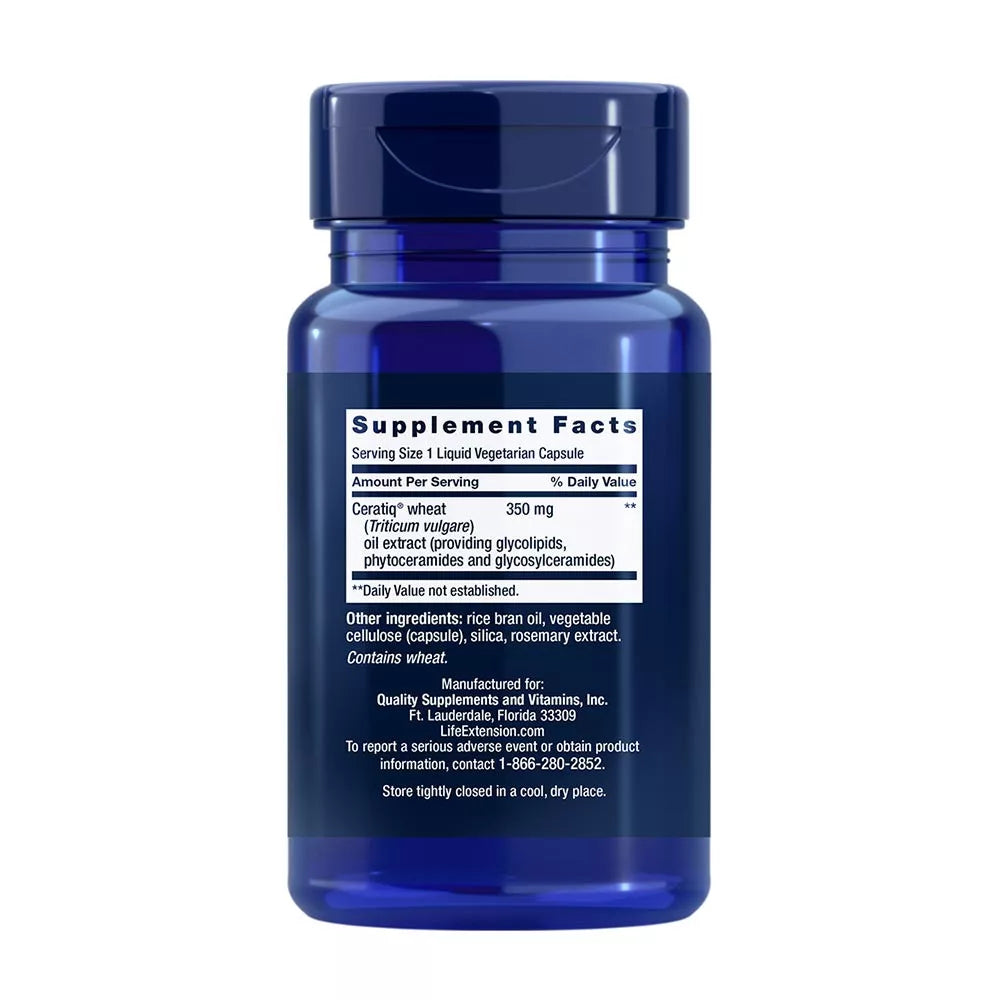 Life Extension Skin Restoring Ceramides (30 Veg Capsules)