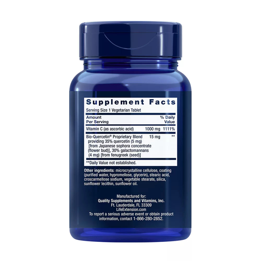 Life Extension Vitamin C and Bio-Quercetin Phytosome (60 Veg Tablets)