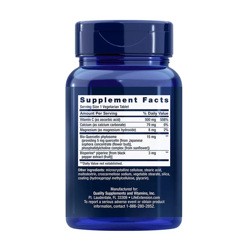 Life Extension Fast-C® and Bio-Quercetin Phytosome (60 Veg Tablets)