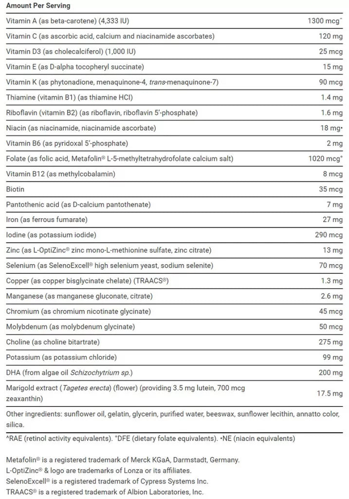 Life Extension Prenatal Advantage (120 Softgels)