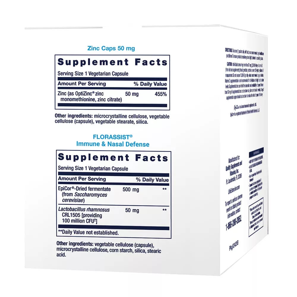 Life Extension Immune Packs with Vitamin C & D, Zinc and Probiotic (30 Packs)