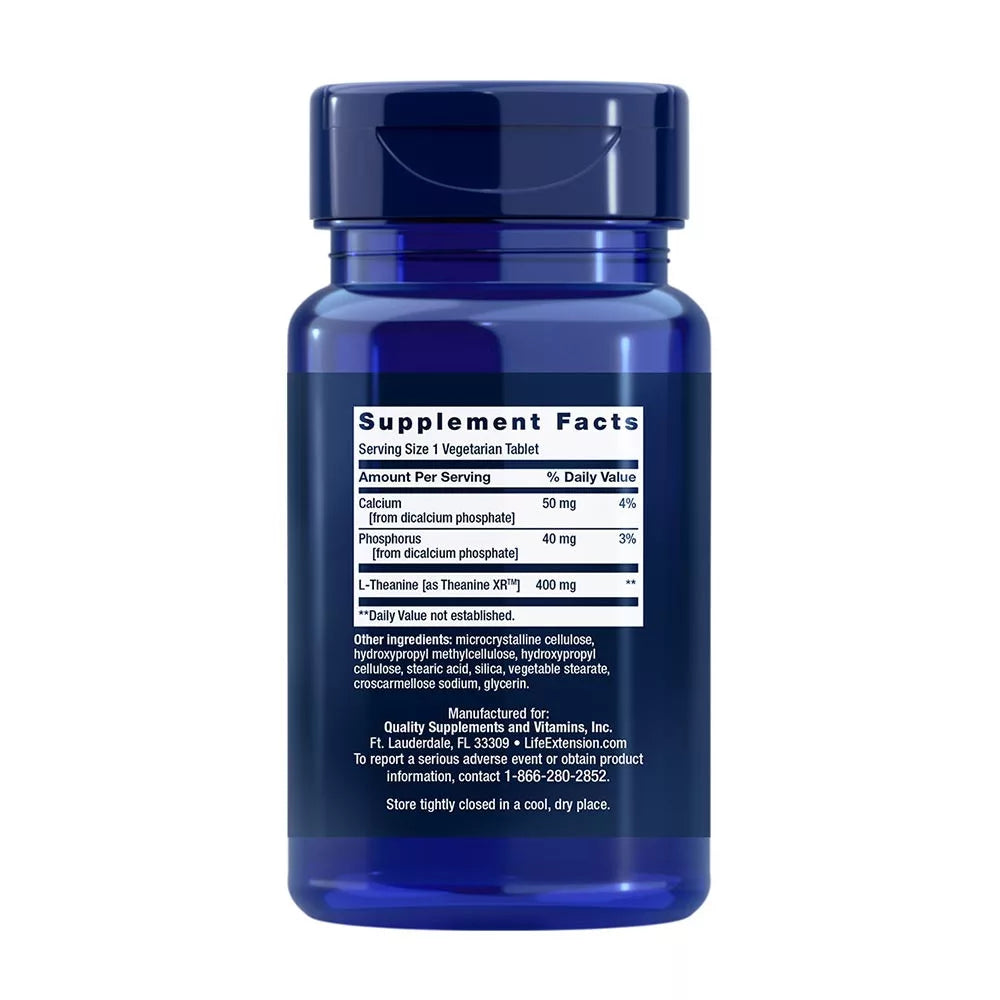 Life Extension Theanine XR™ Stress Relief (30 Veg Tablets)