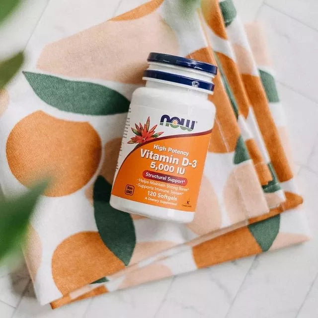 Now Foods Vitamin D-3 5,000 IU (120 Softgels)