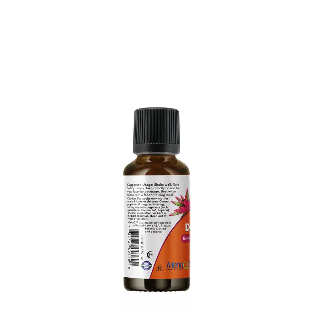 Now Foods Liquid Vitamin D-3 & Mk-7 (30 ml)