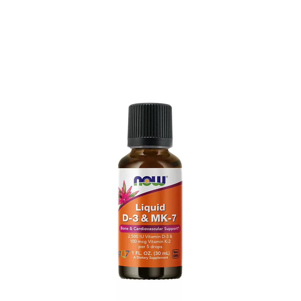 Now Foods Liquid Vitamin D-3 & Mk-7 (30 ml)