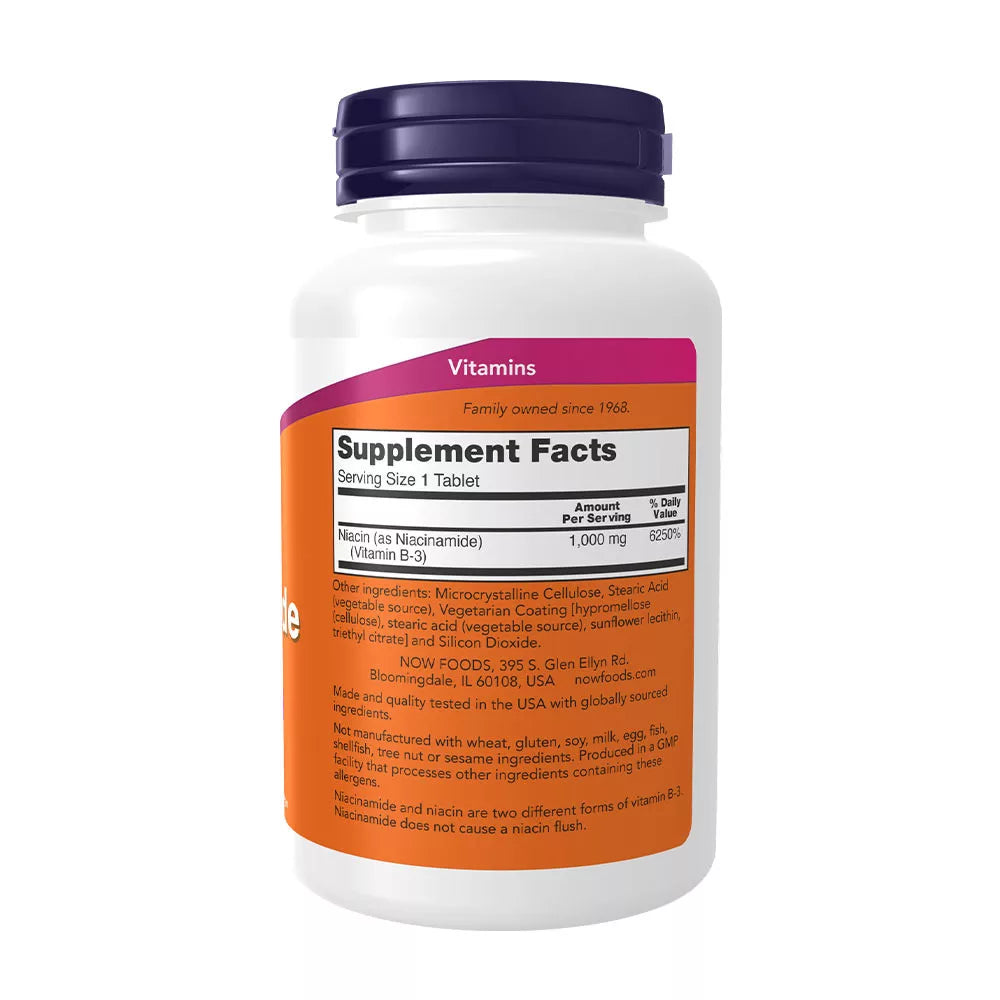 Now Foods Niacinamide 1000 mg (90 Tablets)