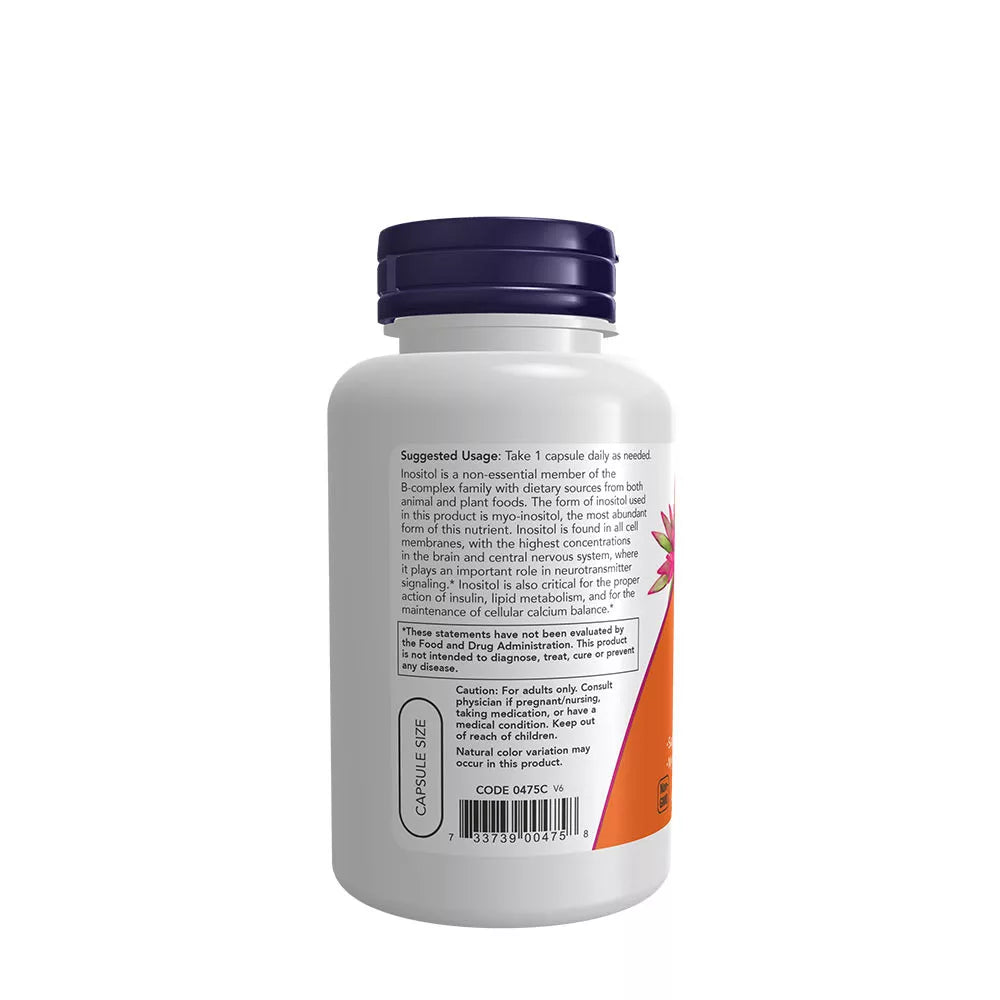 Now Foods Inositol 500 mg Veg Capsules (100 Veg Capsules)