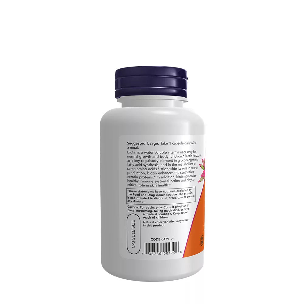 Now Foods Biotin 10 mg (120 Veg Capsules)