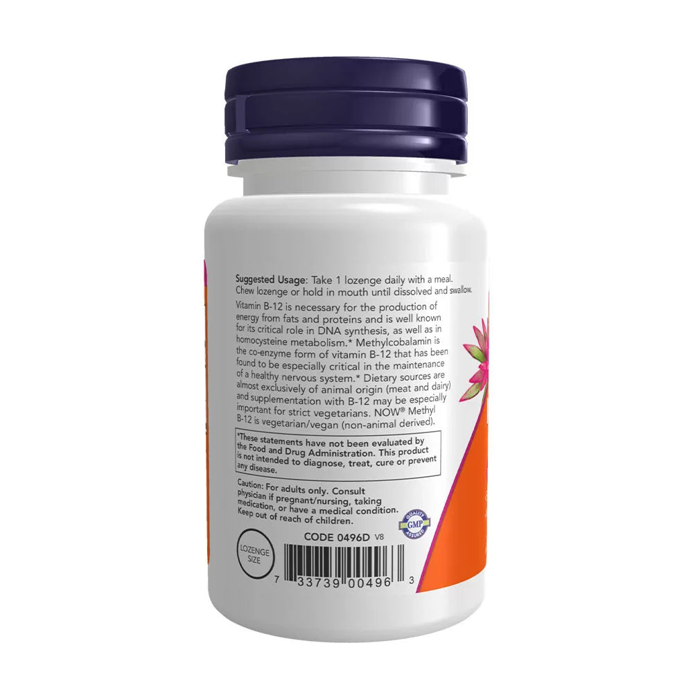 Now Foods Methyl B-12 5,000 mcg (60 Lozenges)
