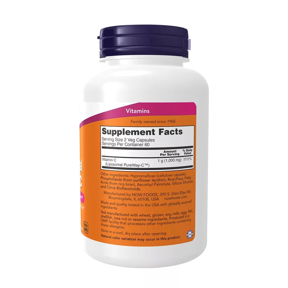 Now Foods Liposomal Vitamin C (120 Veg Capsules)
