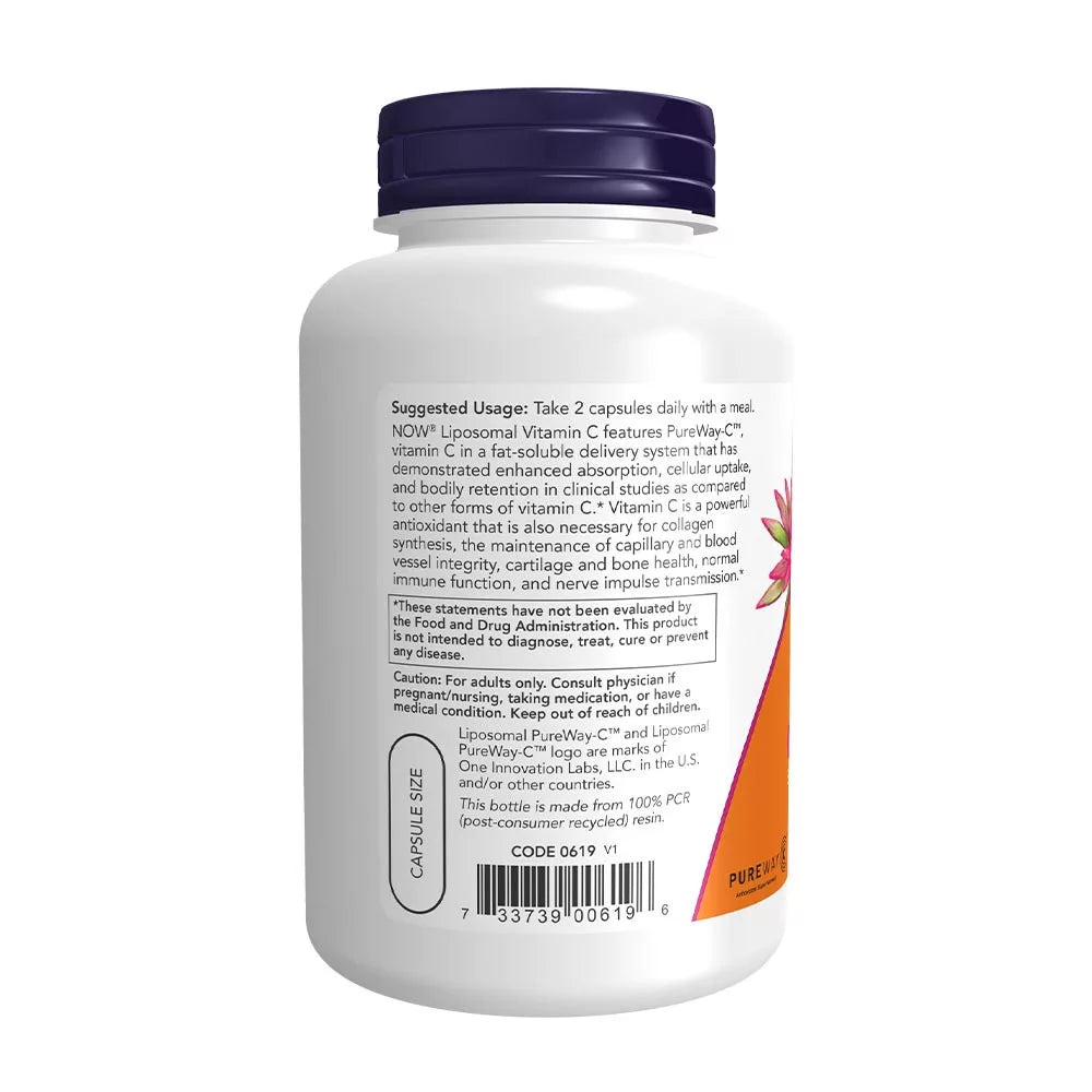 Now Foods Liposomal Vitamin C (120 Veg Capsules)