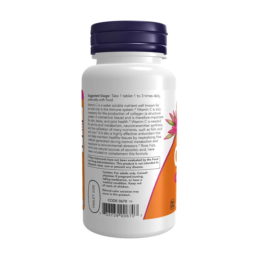 Now Foods Vitamin C-500 (100 Tablets)