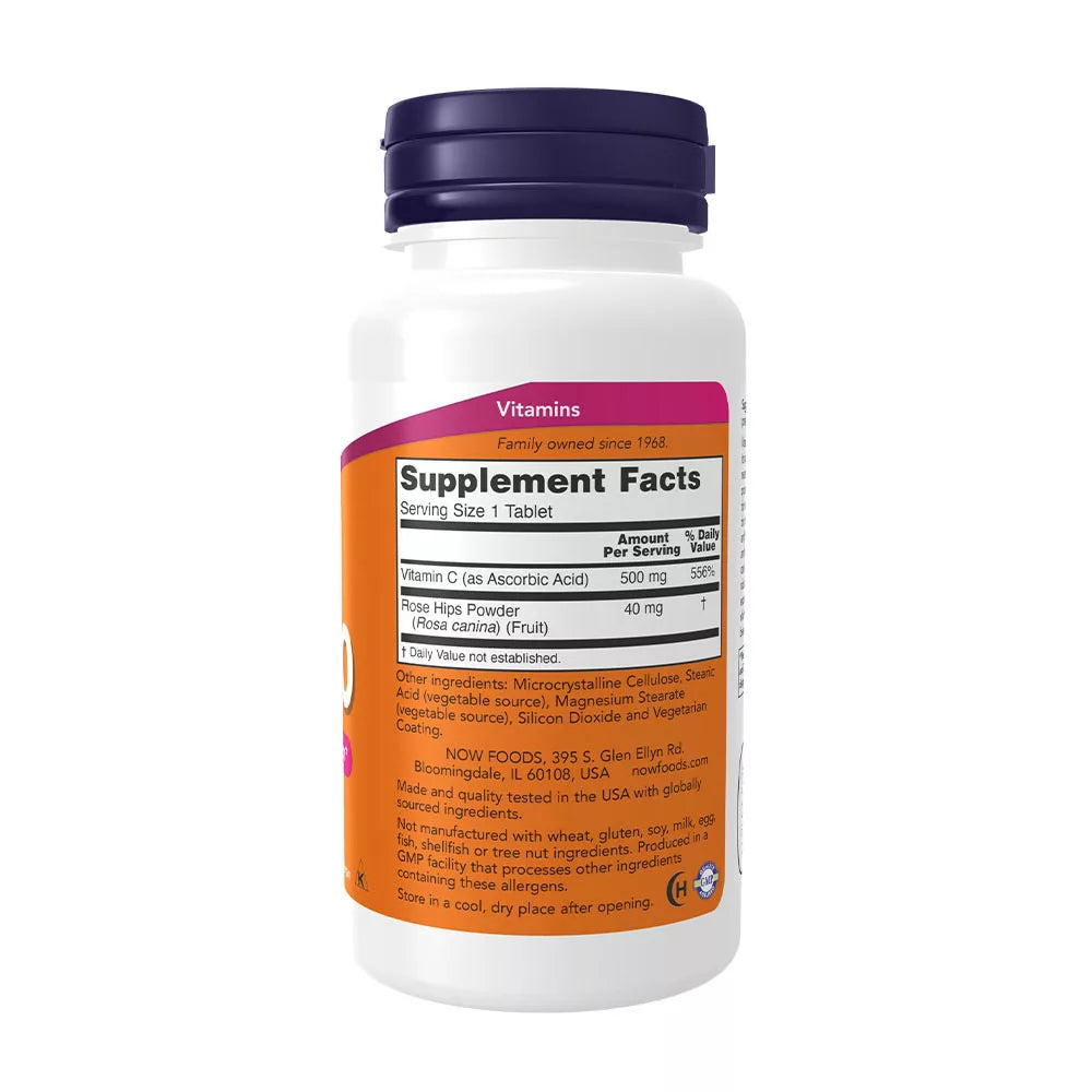 Now Foods Vitamin C-500 (100 Tablets)