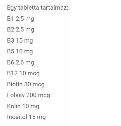 JutaVit Complex Vitamin B + Folic Acid tablet (60 Tablets)