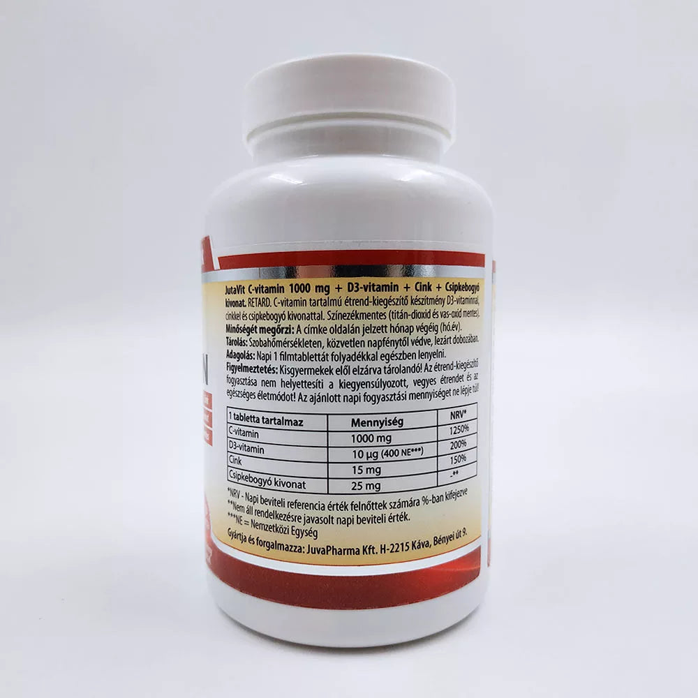 JutaVit Vitamin C 1000 mg + D3 + Zinc tablet (45 Tablets)
