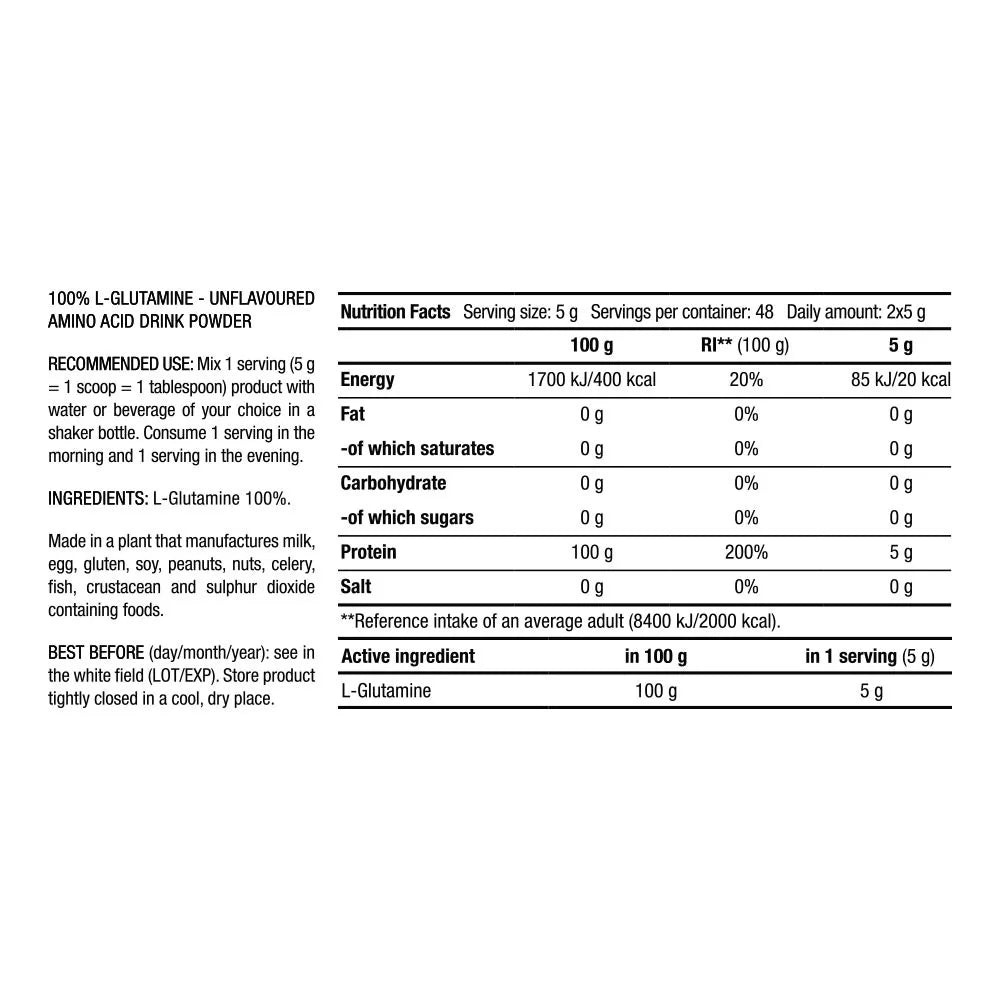 BioTechUSA L-Glutamine (240 g)