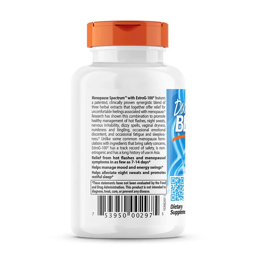 Doctor's Best Menopause Spectrum with Estrog-100 (30 Veggie Capsules)