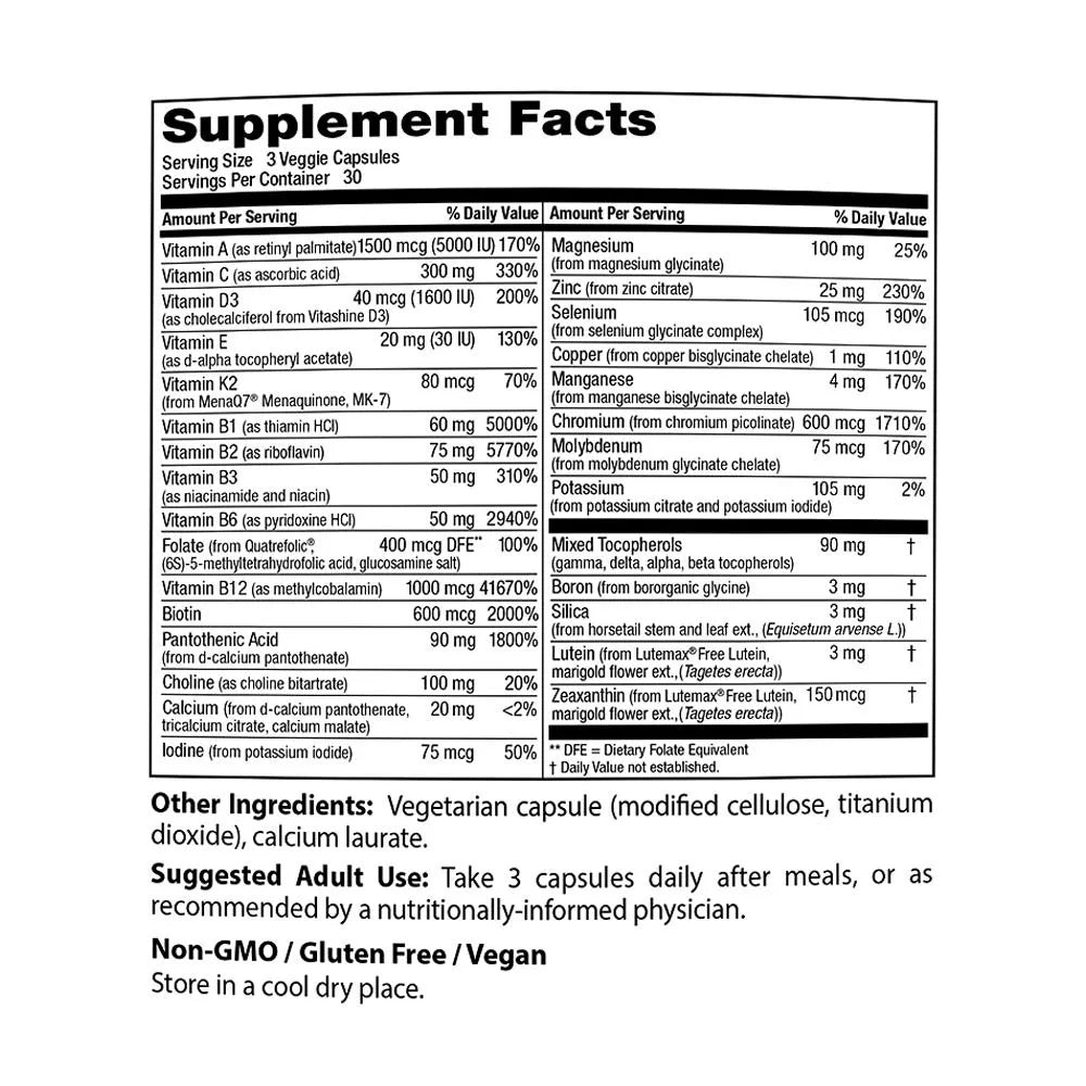 Doctor's Best Multi-Vitamin (90 Veggie Capsules)