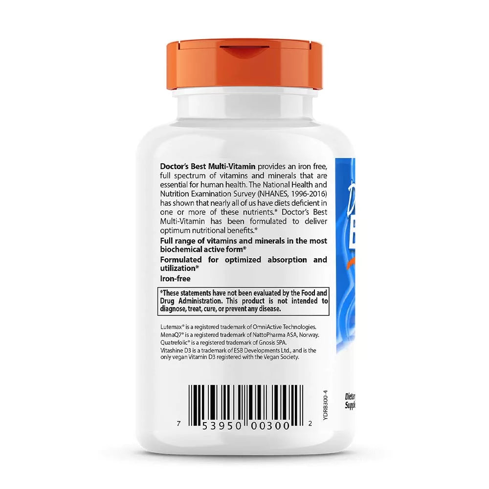 Doctor's Best Multi-Vitamin (90 Veggie Capsules)