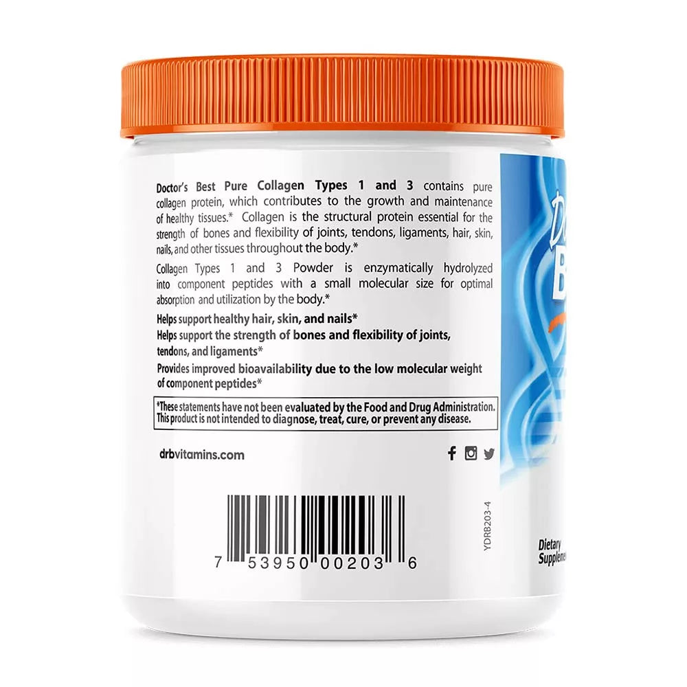 Doctor's Best Pure Collagen Types 1 and 3 powder (200 g)